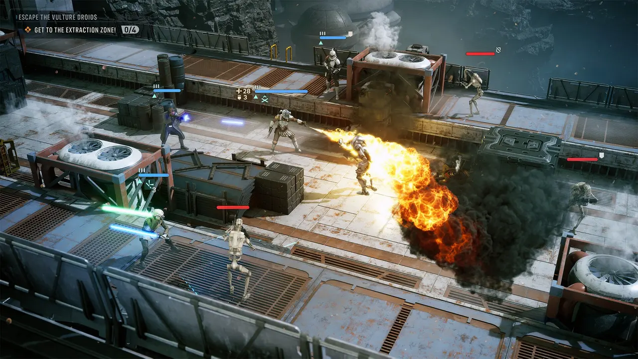 A Zero Company tactical combat encounter