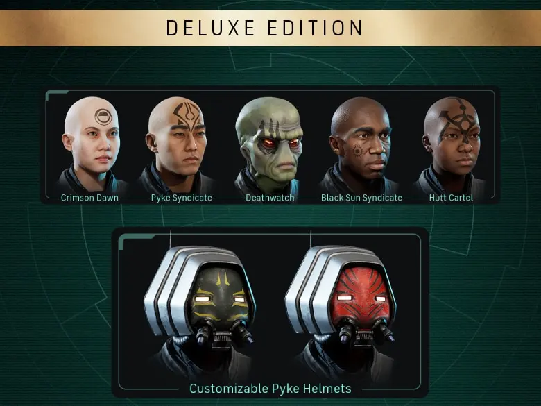 Shadow Collective cosmetic pack artwork from the Deluxe Edition